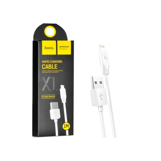 Hoco Charging Cable X1 Lightning 1M White Hoco Charging Cable X1 Lightning 1M White